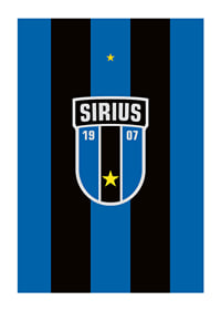 Logo Sirius Fotboll Svart/Blå-1