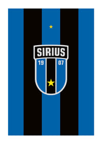 Logo Sirius Fotboll Svart/Blå-1