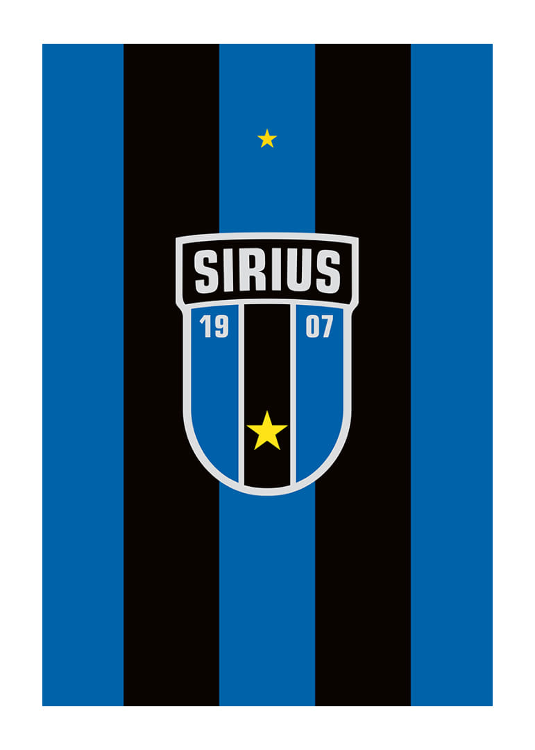 Logo Sirius Fotboll Svart/Blå-12