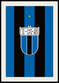 Historisk Logo Sirius Fotboll Svart/Blå-2