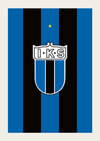 Historisk Logo Sirius Fotboll Svart/Blå-3