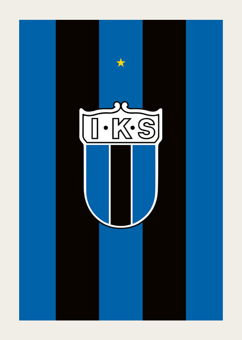 Historisk Logo Sirius Fotboll Svart/Blå-12