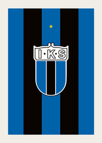 Historisk Logo Sirius Fotboll Svart/Blå-3