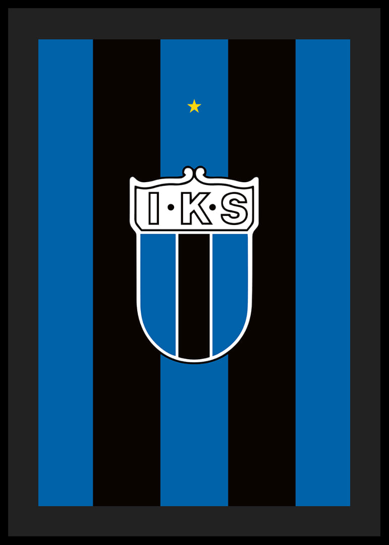 Historisk Logo Sirius Fotboll Svart/Blå-12