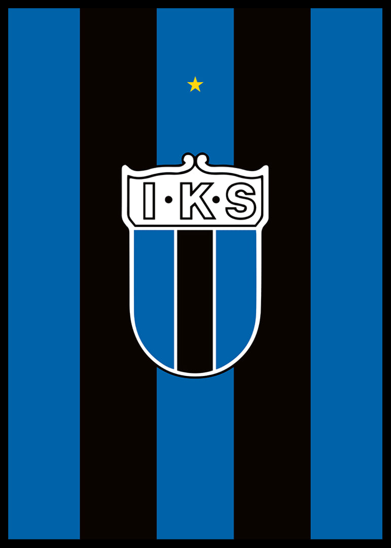 Historisk Logo Sirius Fotboll Svart/Blå-12