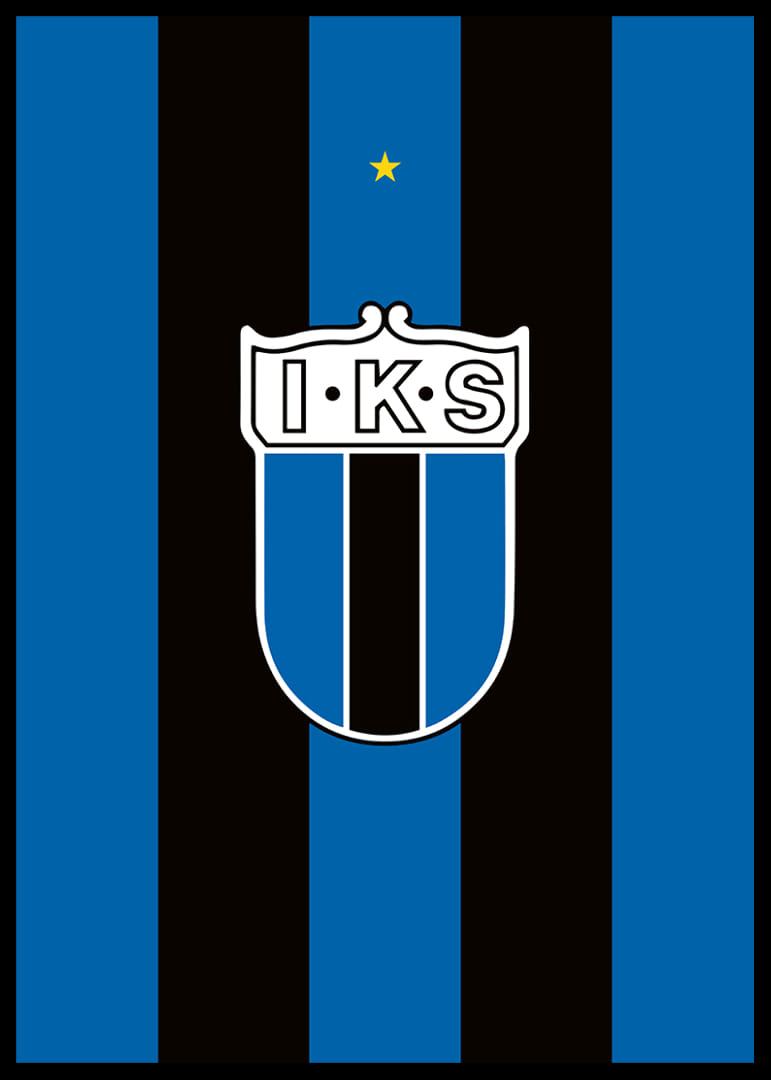 Historisk Logo Sirius Fotboll Svart/Blå-12