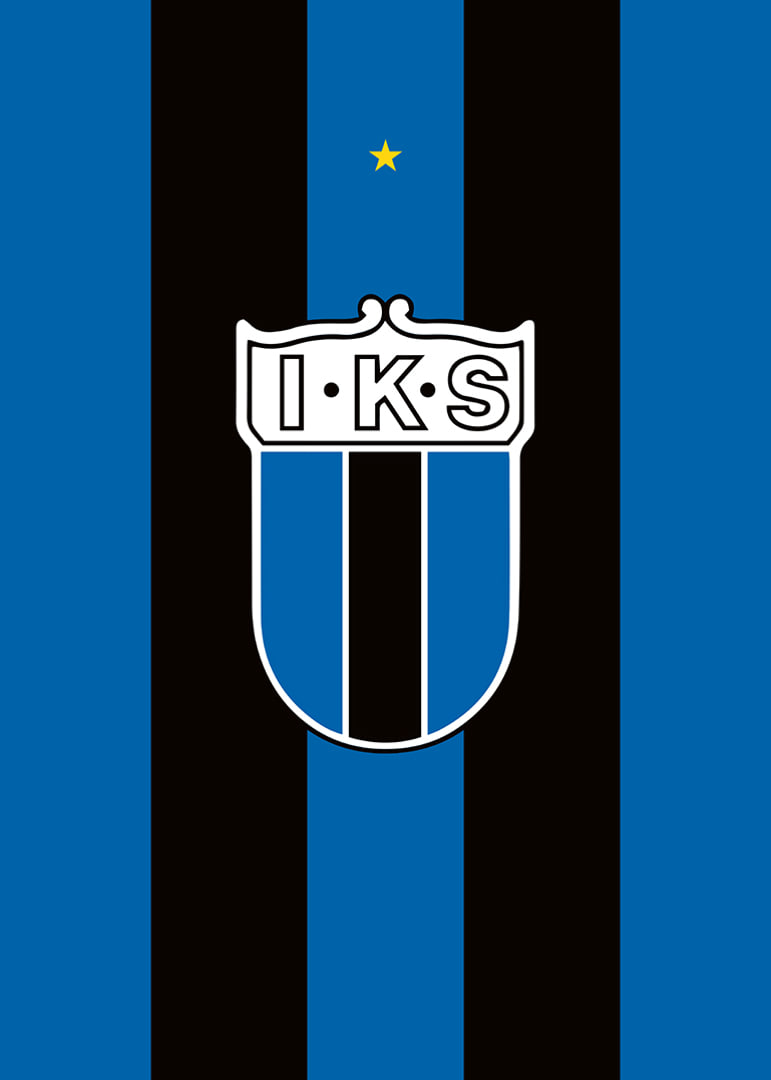 Historisk Logo Sirius Fotboll Svart/Blå-12