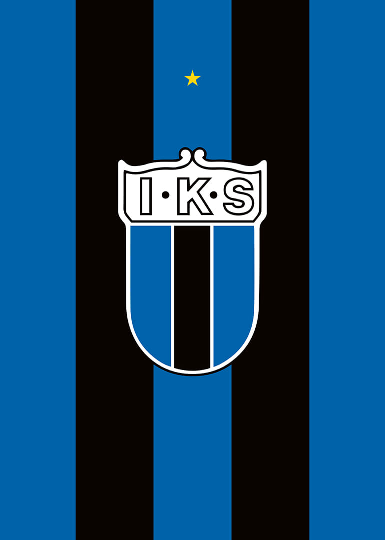 Historisk Logo Sirius Fotboll Svart/Blå-12