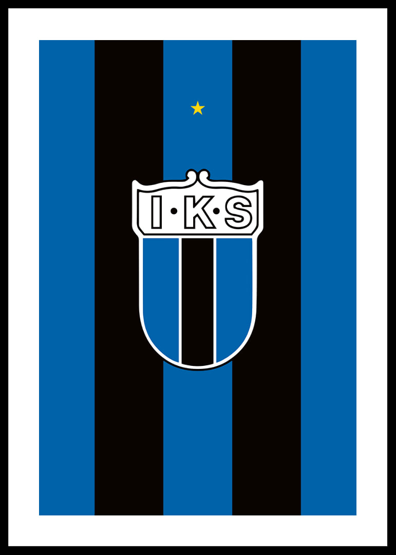 Historisk Logo Sirius Fotboll Svart/Blå-12