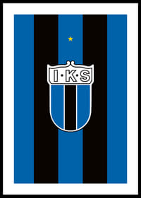 Historisk Logo Sirius Fotboll Svart/Blå-0