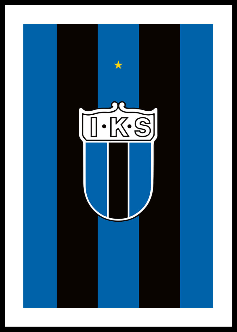 Historisk Logo Sirius Fotboll Svart/Blå-12