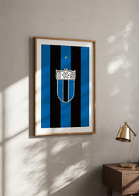 Historisk Logo Sirius Fotboll Svart/Blå-4