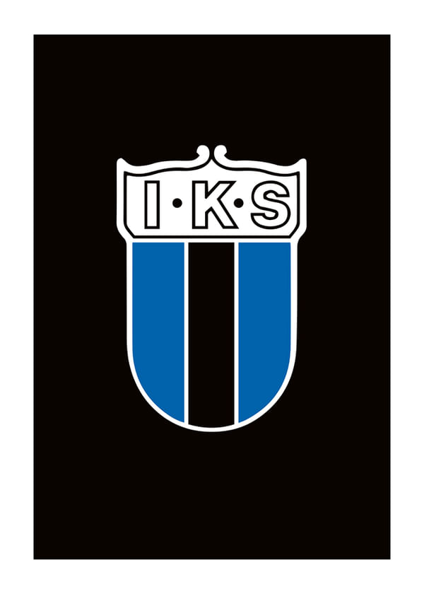 Poster Historisk Logo Sirius Fotboll Svart