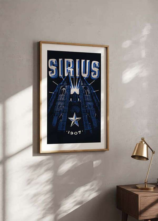 Poster Uppsala Kyrka Sirius Fotboll crossfade