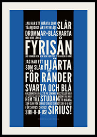 Fotbollsvänner Svart/Blå-2