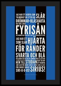 Fotbollsvänner Svart/Blå-4