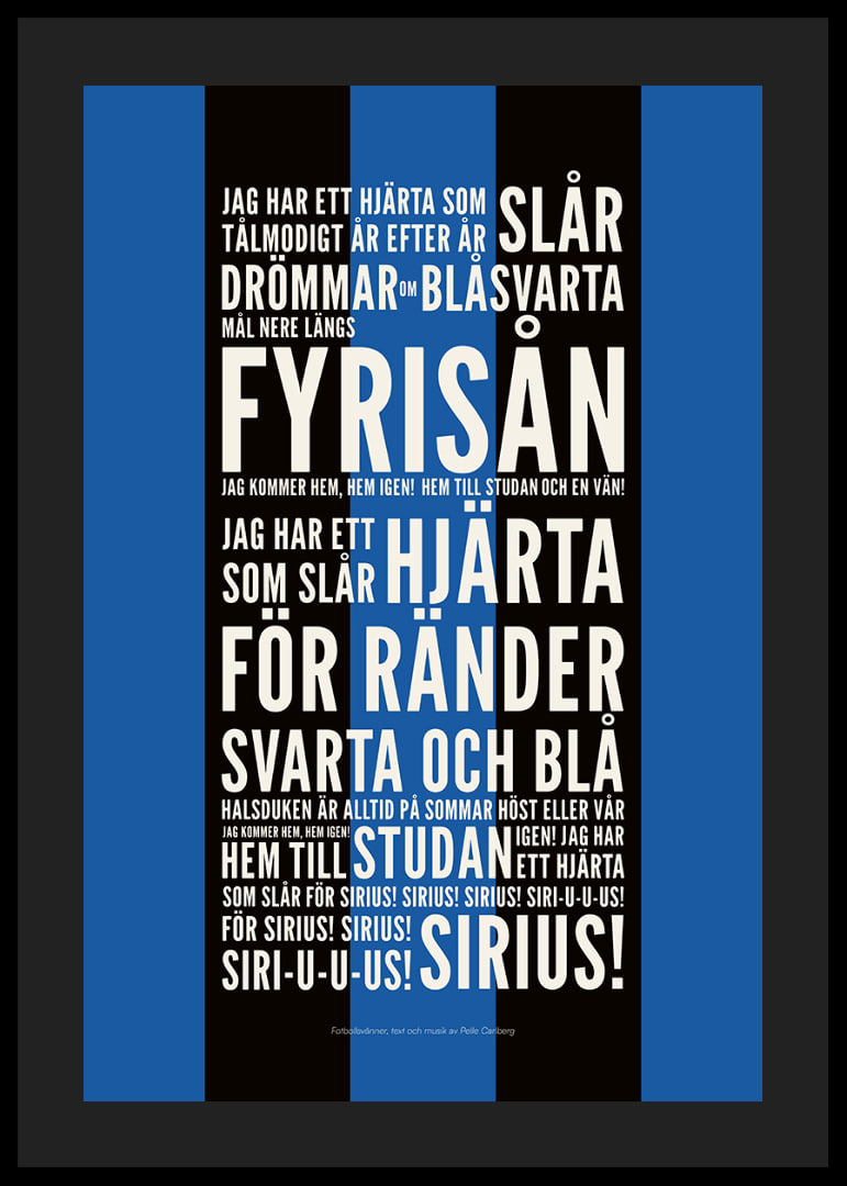 Fotbollsvänner Svart/Blå-12