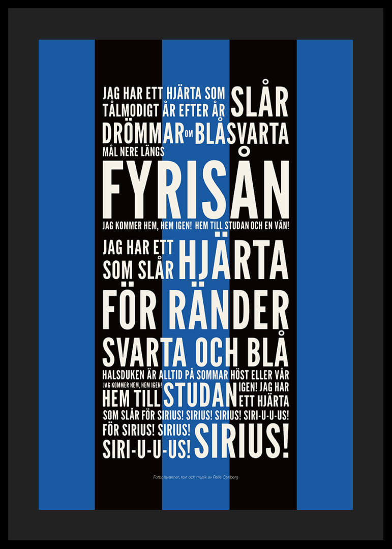 Fotbollsvänner Svart/Blå-12