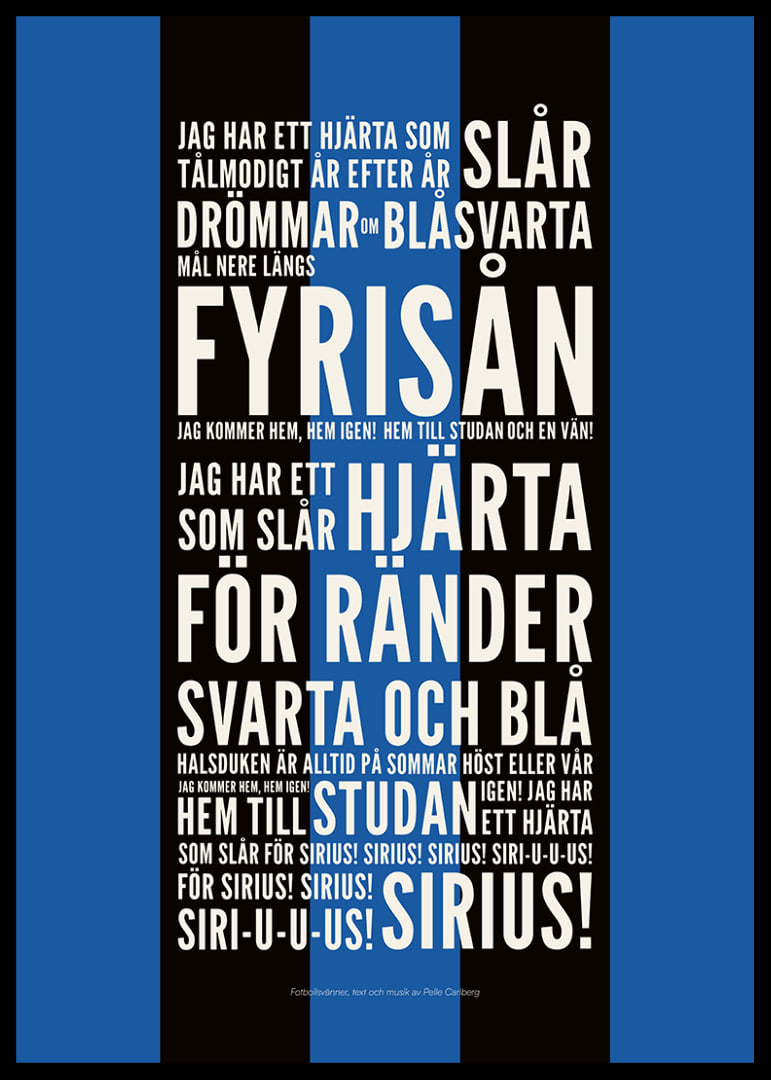 Fotbollsvänner Svart/Blå-12