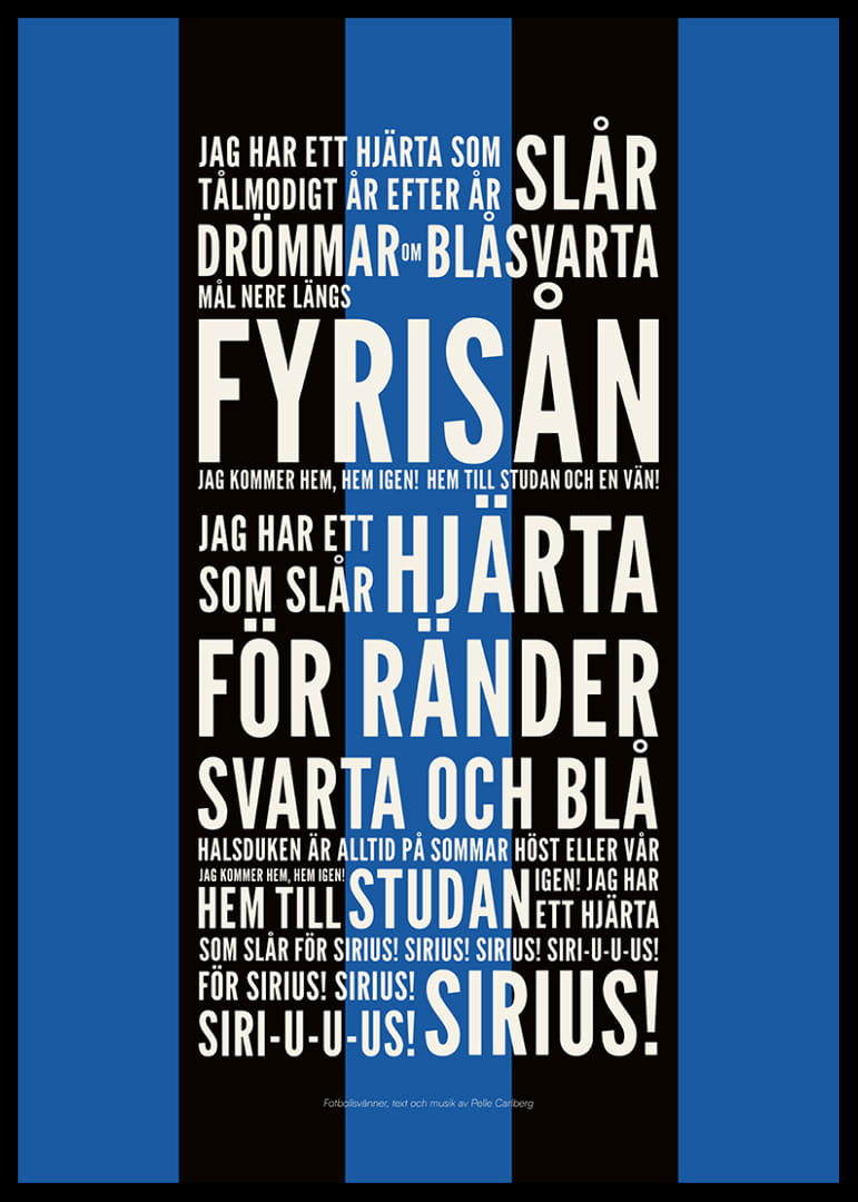 Fotbollsvänner Svart/Blå-12