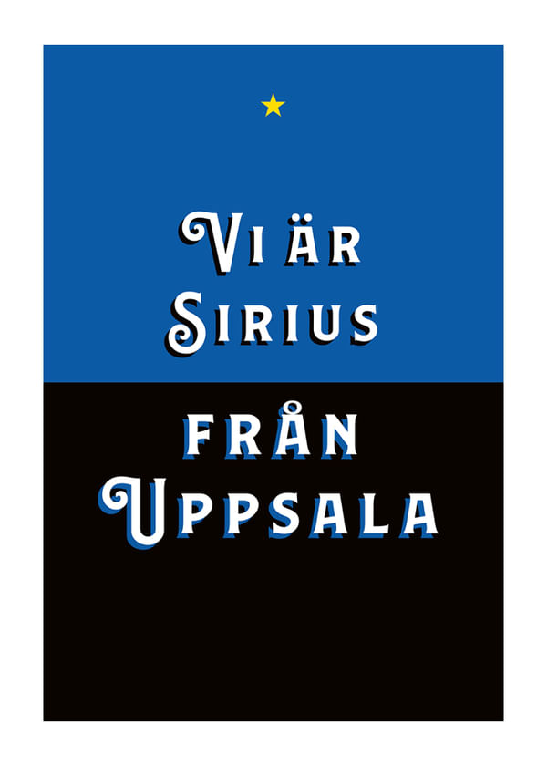 Poster Vi Är Sirius Fotboll No1