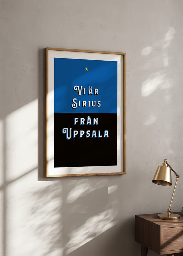 Poster Vi Är Sirius Fotboll No1 crossfade