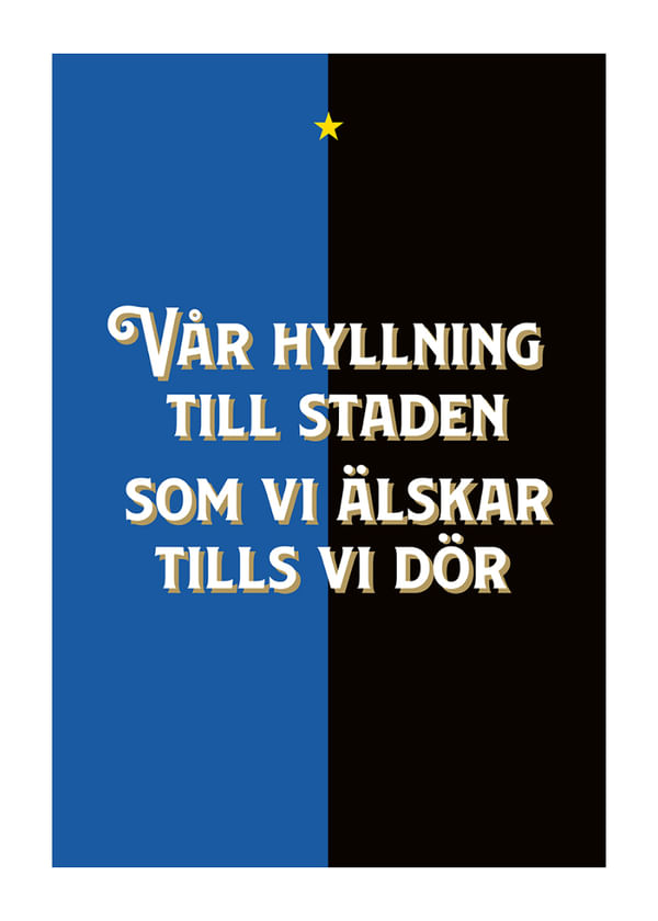 Poster Hyllning Till Staden No1