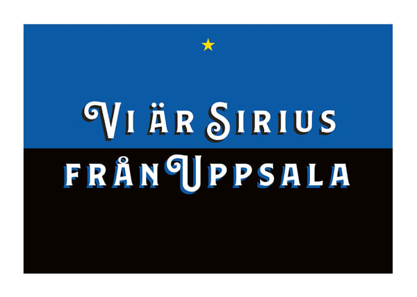 Poster Vi Är Sirius Fotboll No2