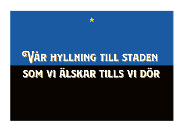 Poster Hyllning Till Staden No2