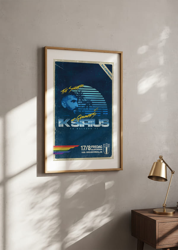 Poster Sirius Fotboll VS Dalkurd FF crossfade