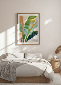 Coups de pinceau abstraits de feuillage tropical aux couleurs vibrantes-4