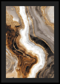 Flytande linjer i guld och brunt skapar en lugn elegans-4