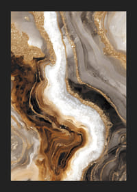 Flytande linjer i guld och brunt skapar en lugn elegans-5