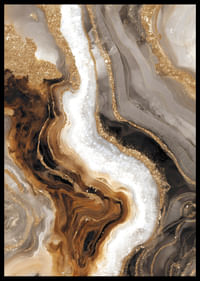 Des lignes fluides dorées et brunes créent une élégance sereine-2