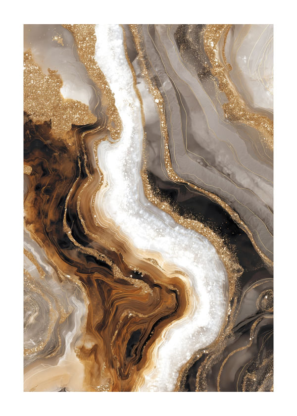 Poster Mystic Brownish Marble