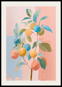 Ljuvliga färger och frukt på en harmonisk poster-2