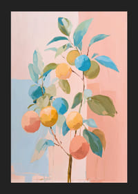 Ljuvliga färger och frukt på en harmonisk poster-5