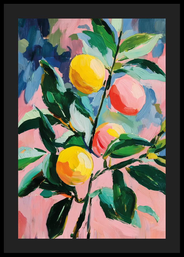 Färgglad citruskomposition mot en livfull bakgrund-12