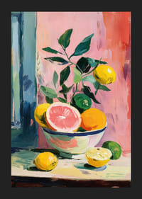 Vibrant citrus color palette in a harmonious composition-5