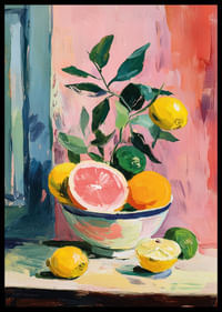 Palette de couleurs d'agrumes vibrantes dans une composition harmonieuse-2