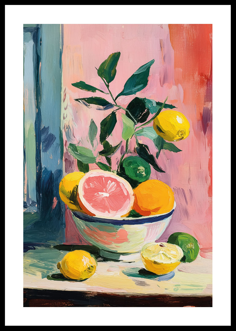 Palette de couleurs d'agrumes vibrantes dans une composition harmonieuse-12