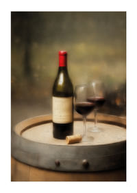 Une romance classique autour d'un verre de vin dans un vieux tonneau-1