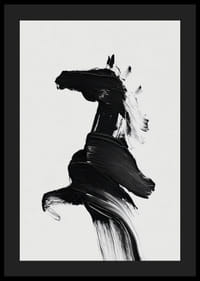 Stylish horse silhouette painted in powerful brushstrokes-4