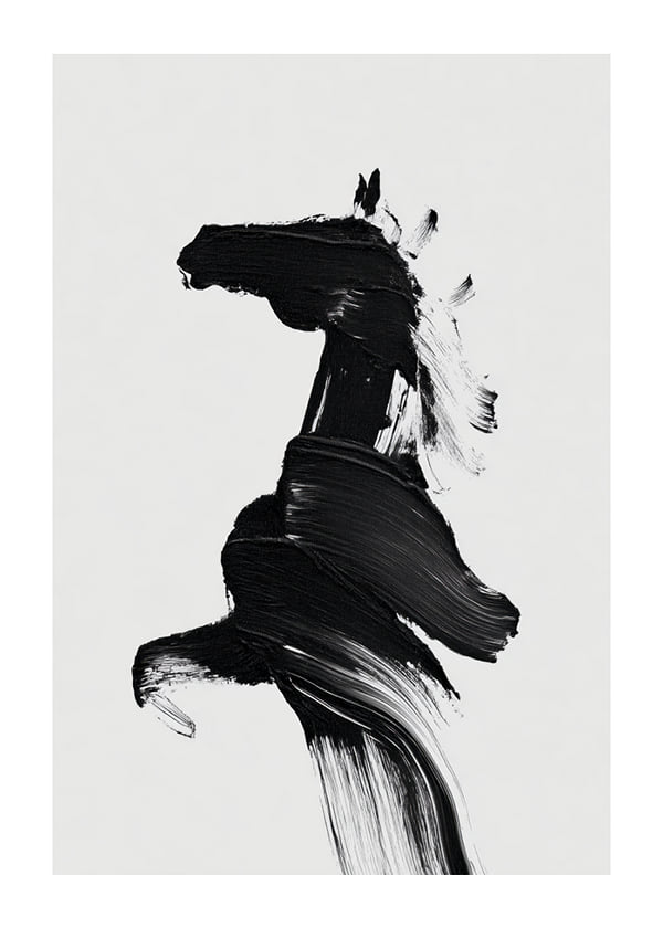 Poster Majestic Brushstroke