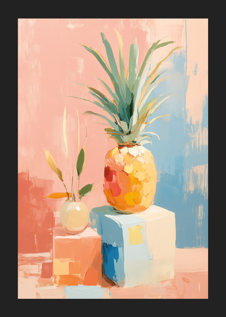 Vibrant colors create a tropical feel with pineapple-12