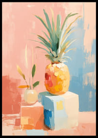 Des couleurs vives créent une ambiance tropicale avec l'ananas-2