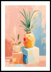 Vibrant colors create a tropical feel with pineapple-0