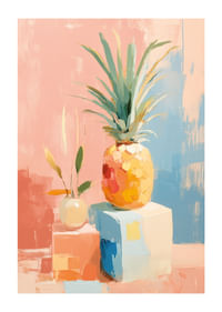 Des couleurs vives créent une ambiance tropicale avec l'ananas-1