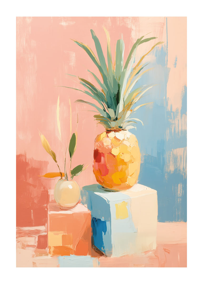 Des couleurs vives créent une ambiance tropicale avec l'ananas-12