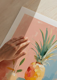 Vibrant colors create a tropical feel with pineapple-9